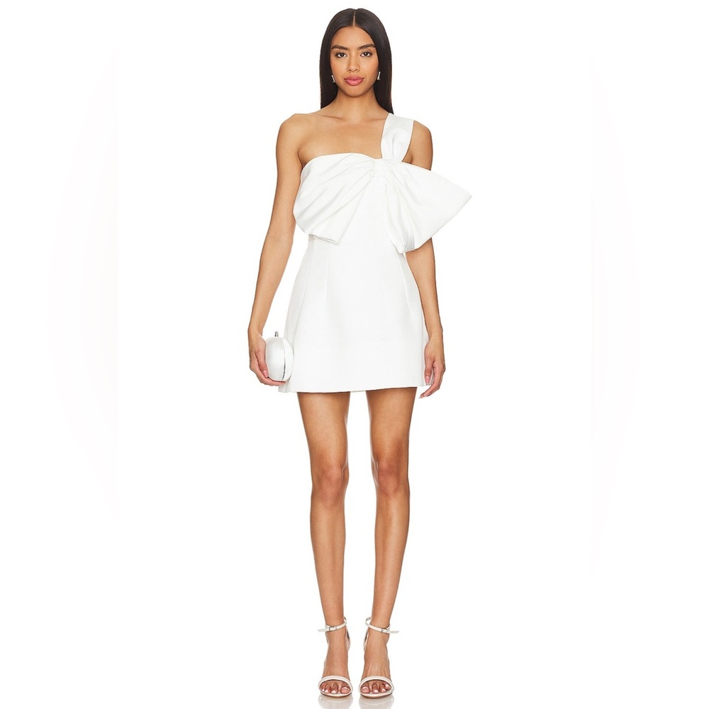 Elegant White Bardot Mini Dress